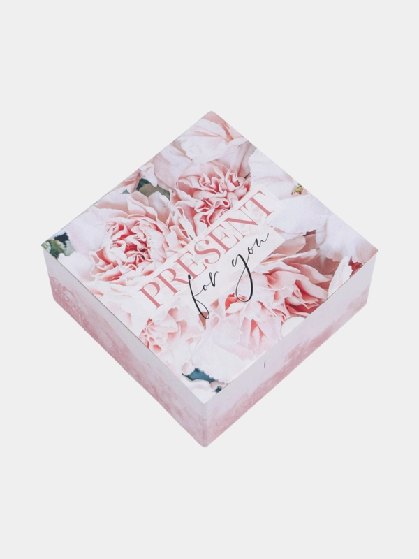 Коробка подарочная сборная, упаковка, Present, 15 х 15 х 7 см
