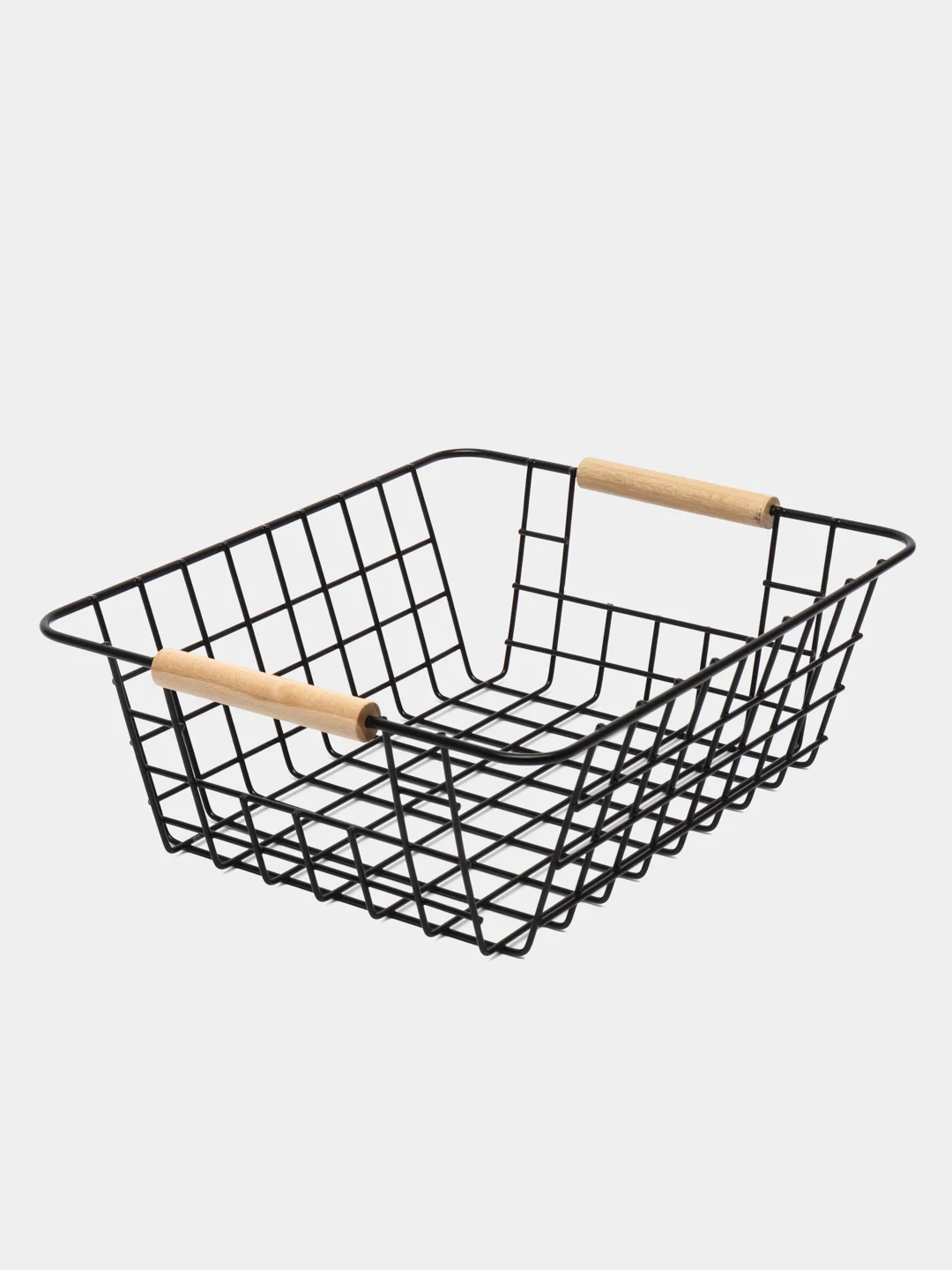 Органайзер для хранения с деревянными ручками MAGS, 296 х 250 х 110, черный, матовый
