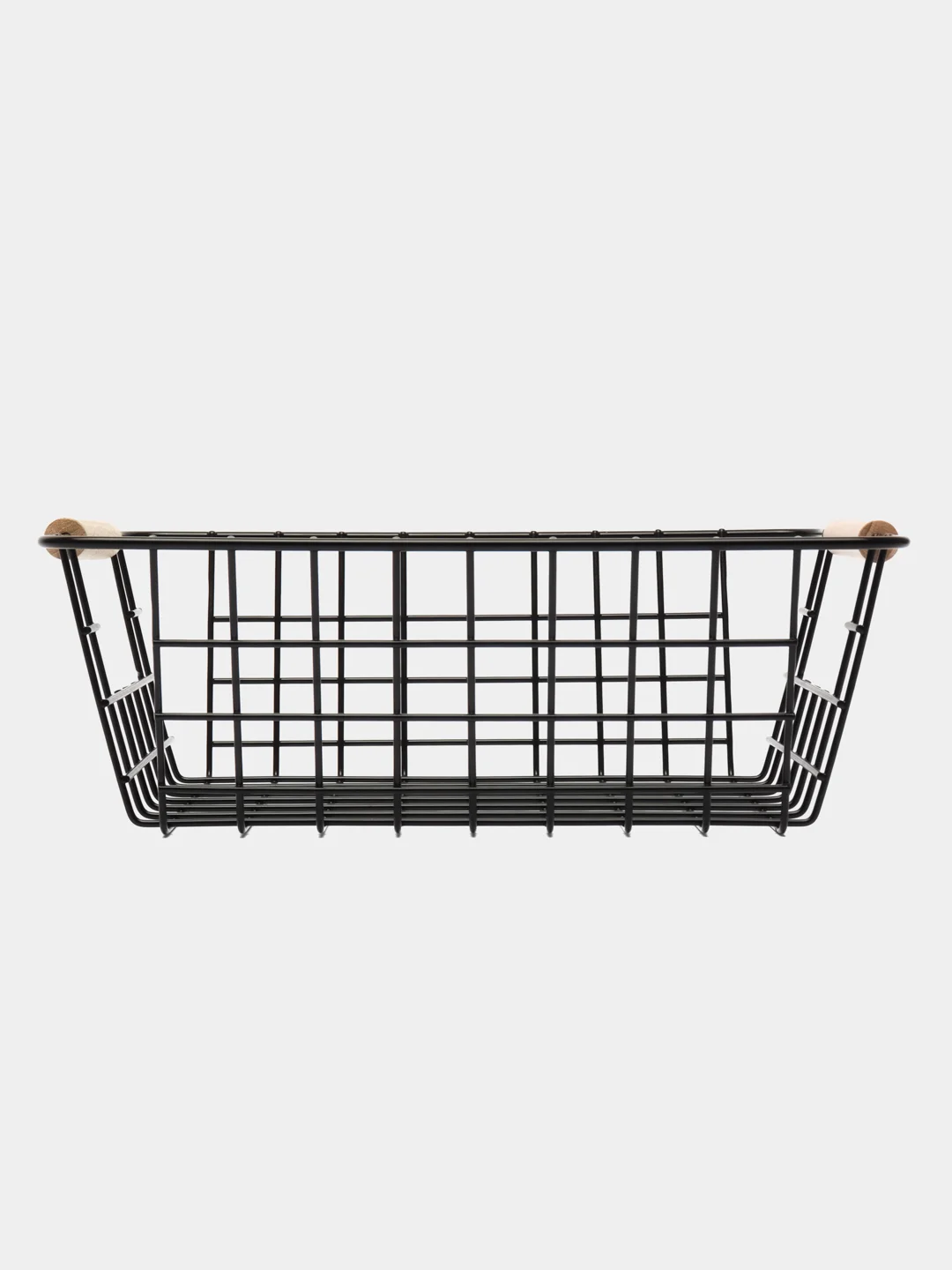 Органайзер для хранения с деревянными ручками MAGS, 296 х 250 х 110, черный, матовый