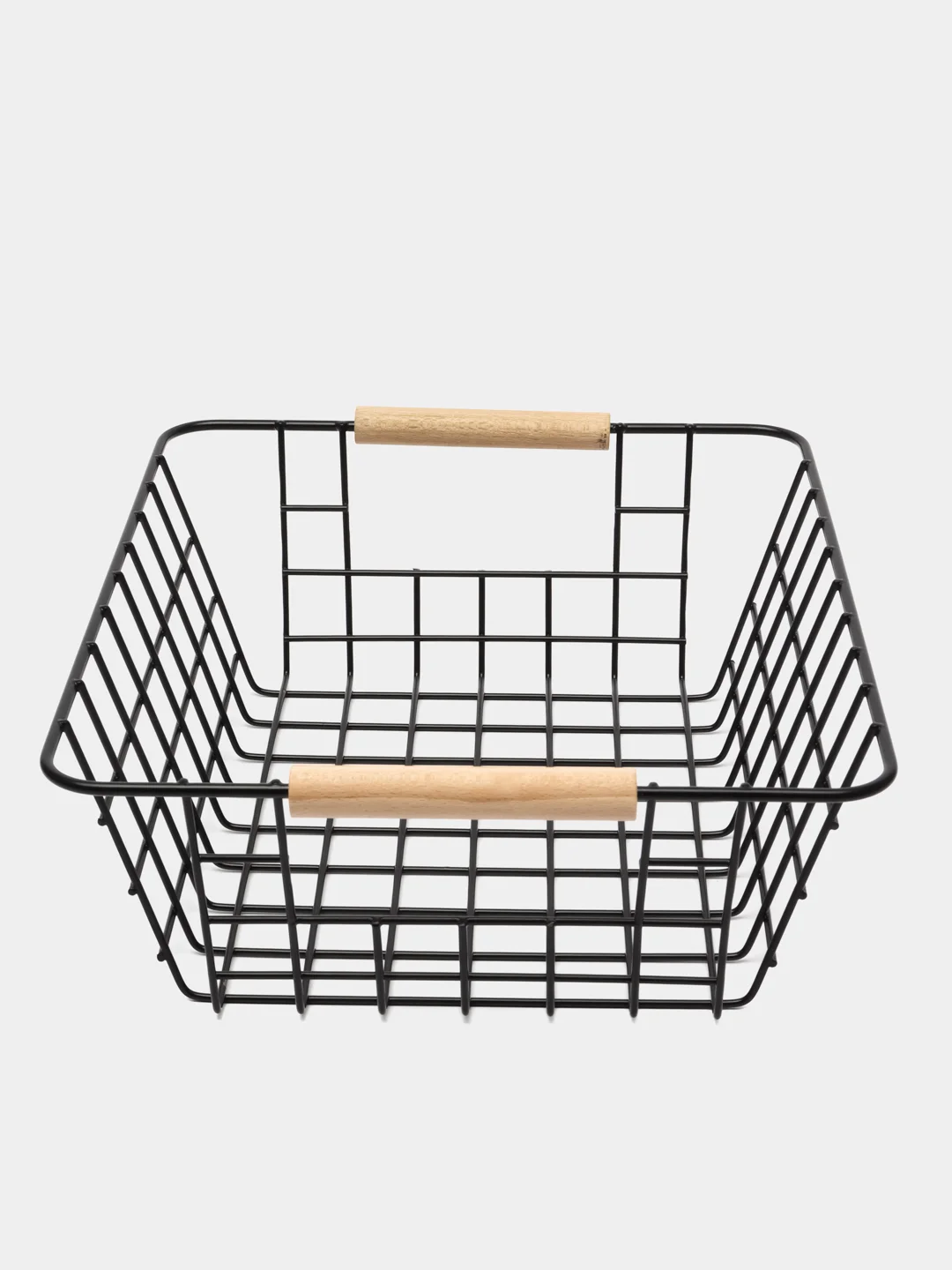 Органайзер для хранения с деревянными ручками MAGS, 296 х 250 х 110, черный, матовый