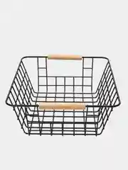 Органайзер для хранения с деревянными ручками MAGS, 296 х 250 х 110, черный, матовый