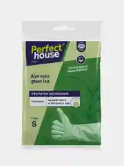 Перчатки Perfect House Aloe vera Green tea, латексные, размер S