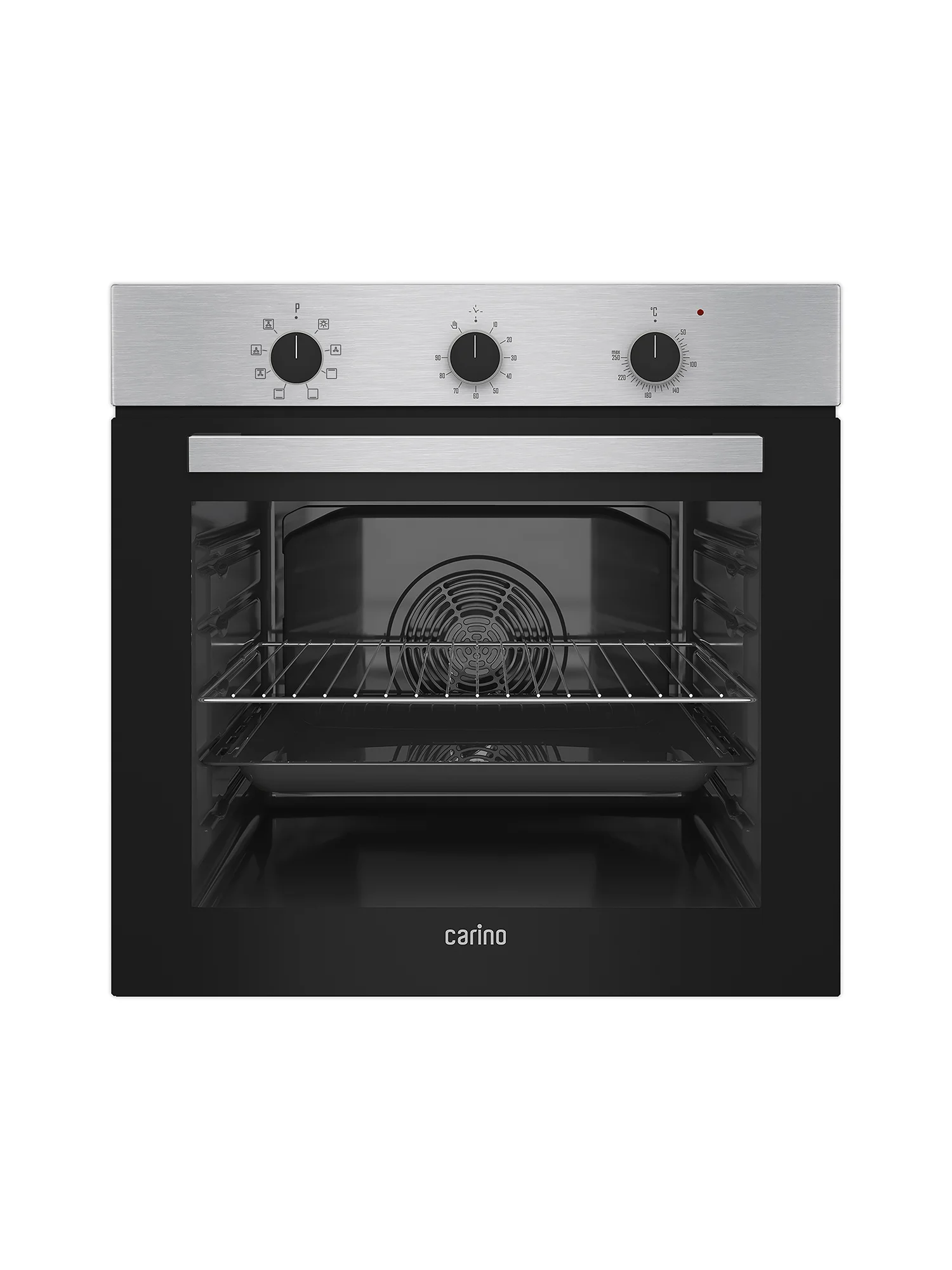 Серебряный встраиваемый электрический духовой шкаф CARINO CB6EB16011 CB6EM14011 CB6EW56070