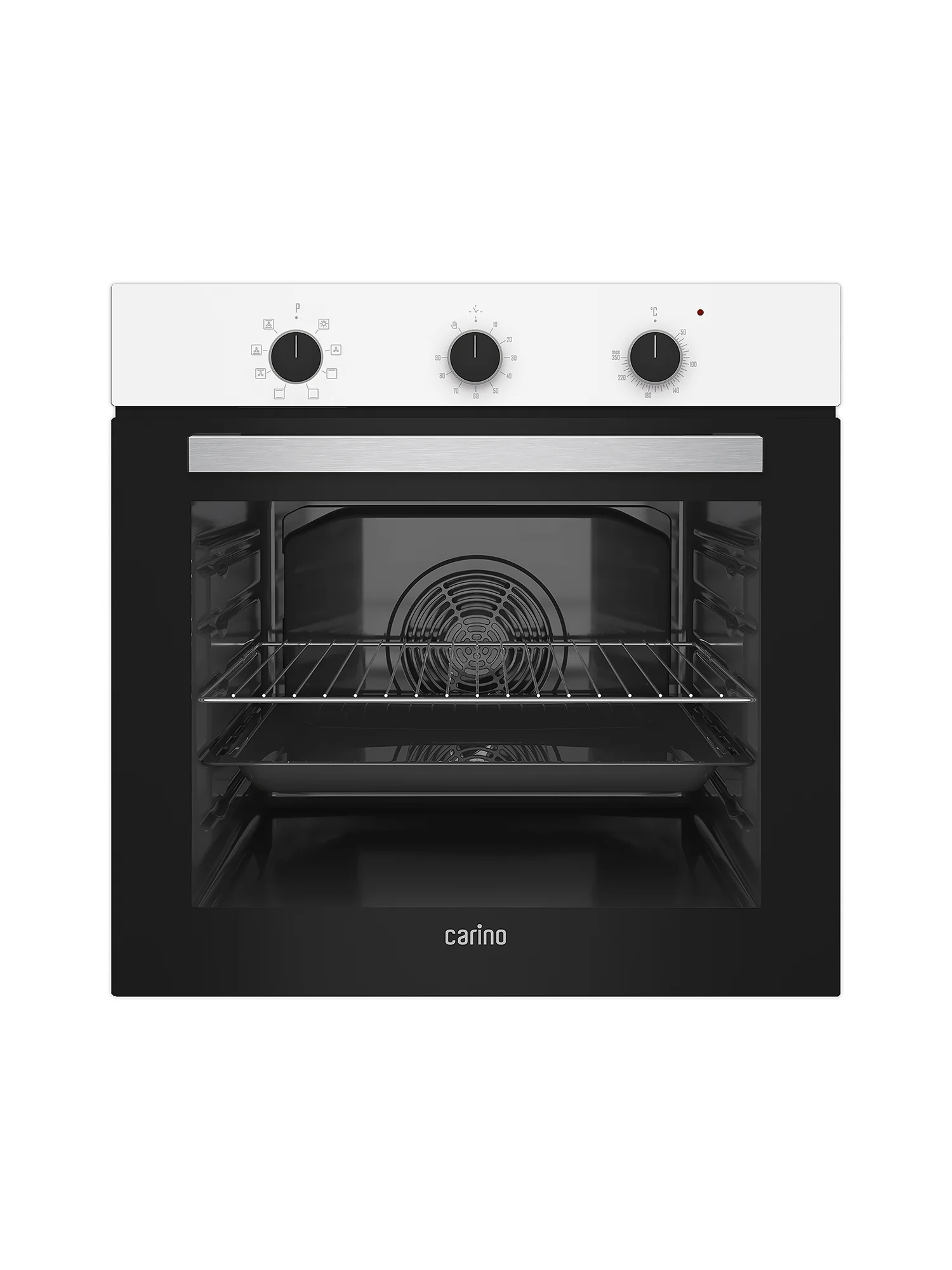 Белый встраиваемый электрический духовой шкаф CARINO CB6EB16011 CB6EM14011 CB6EW56070