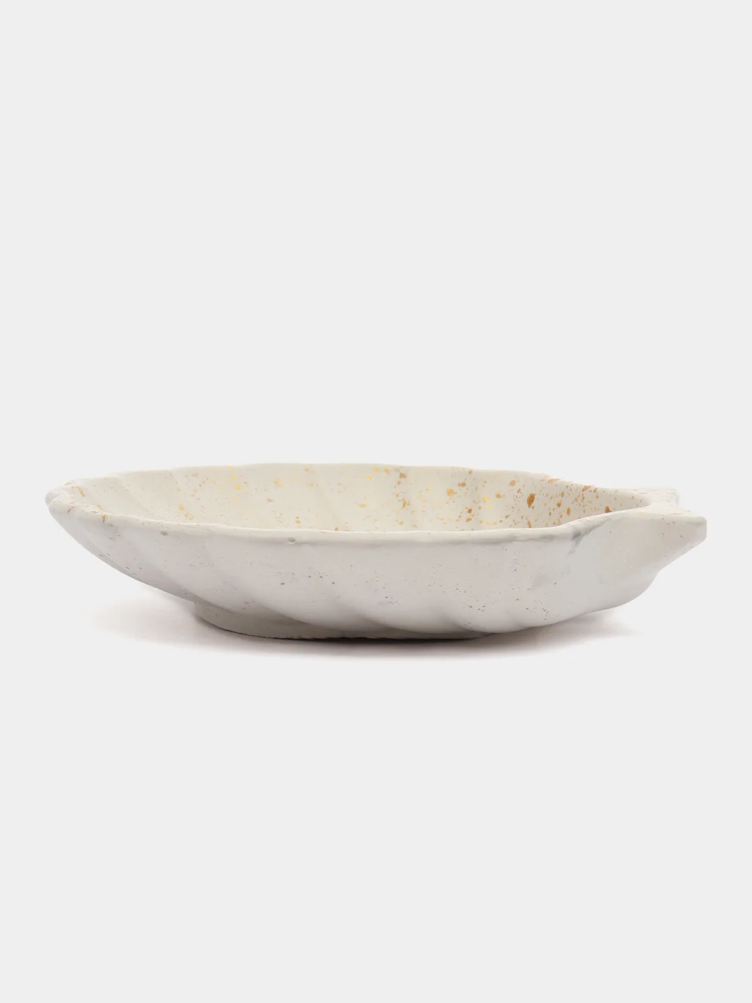 Бронзовый подставка/поднос из гипса, подсвечник "Ракушка", 11,1*4,4 см