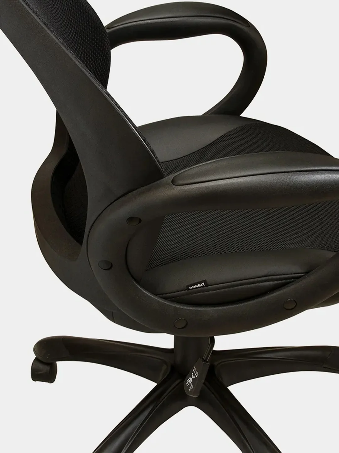 Кресло офисное BRABIX PREMIUM Genesis EX-517, пластик черный, ткань/экокожа/сетка 531574