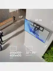 Кронштейн для телевизора настенный 32"-90" ONKRON SM6 наклонно-поворотный до 50 кг, черный