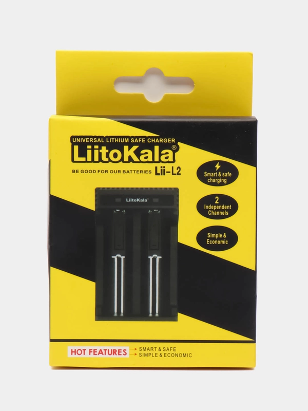 Зарядное устройство LiitoKala Lii-L2 Lii-L4 3.7V 18650-26650 аккумуляторов 2, 4 отсека