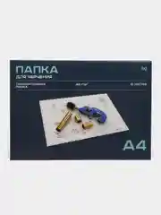 Папка для черчения BG, А4, 10л., с горизонтальной рамкой, 160г/м2