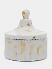 Белый шкатулка из гипса