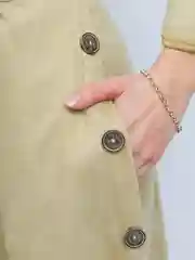 Хаки платье с поясом микровельвет