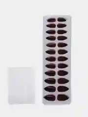 Накладные ногти, 24 шт, с клеевыми пластинами, форма миндаль, матовый/глянцевый, цвет виш