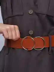Хром платье с поясом микровельвет