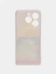 Желтый чехол на Realme C61 4G (Global) / Realme C61 4G прозрачный, с принтом, защита камеры