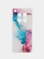 Ледяной чехол на Infinix Zero 40 4G / Инфиникс Зеро 40 4G прозрачный, с принтом, защита камеры