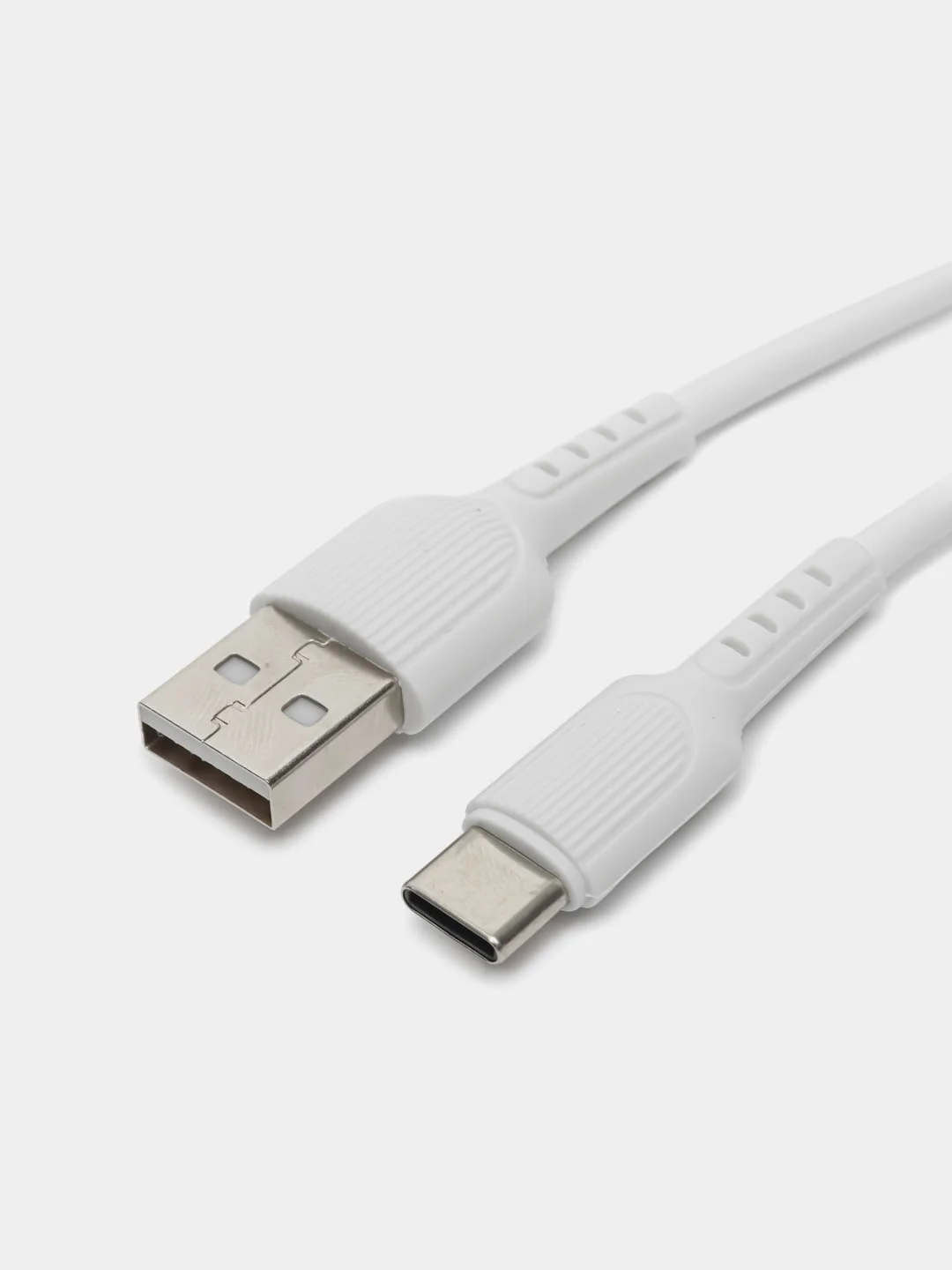 Белый зарядное устройство Borofone BA36A с кабелем Type-C, быстрая зарядка 3.0, 18W