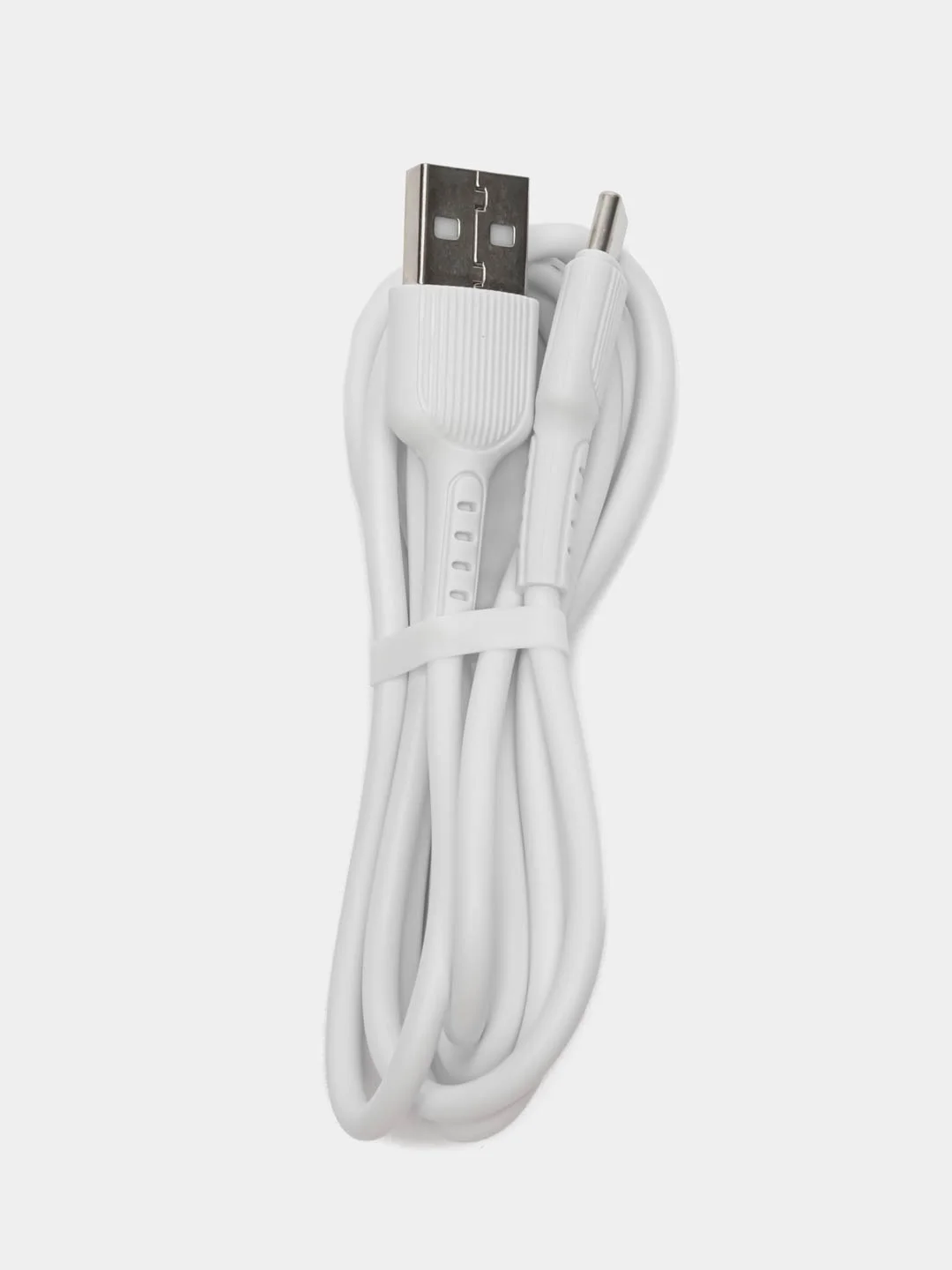 Белый зарядное устройство Borofone BA36A с кабелем Type-C, быстрая зарядка 3.0, 18W