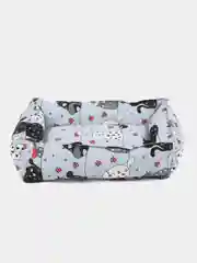 Серый набор для кошек и котят: лежанка, когтеточка, лоток, миска, совок, кошачья мята