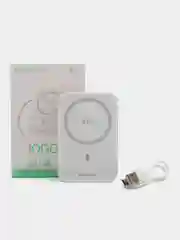 Белый повербанк Borofone BJ63A 10000 mAh для iPhone с magsafe и быстрой зарядкой PD20W QC3.0
