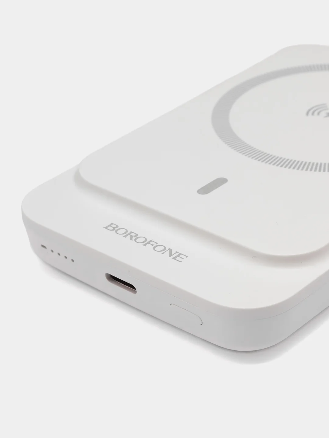 Белый повербанк Borofone BJ63A 10000 mAh для iPhone с magsafe и быстрой зарядкой PD20W QC3.0