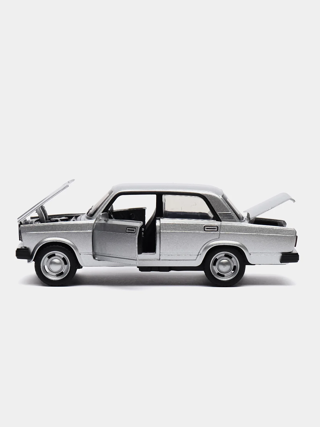 Серый металличсекая модель Класика Шестерка Семерка 1:32 Diecast replica