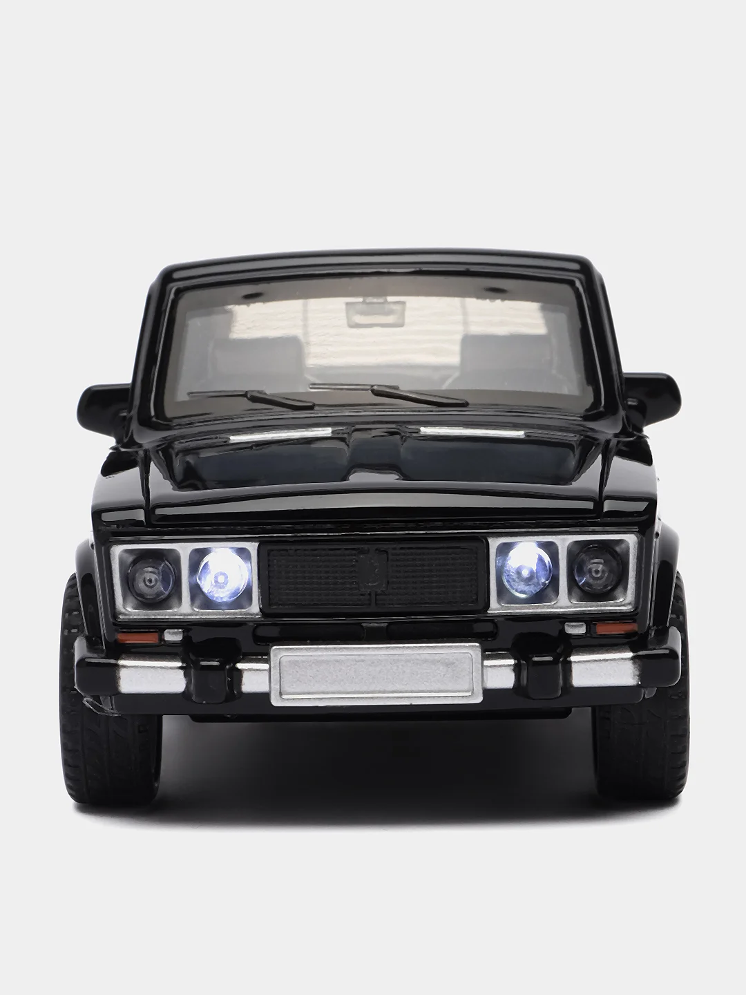 Черный металличсекая модель Класика Шестерка Семерка 1:32 Diecast replica