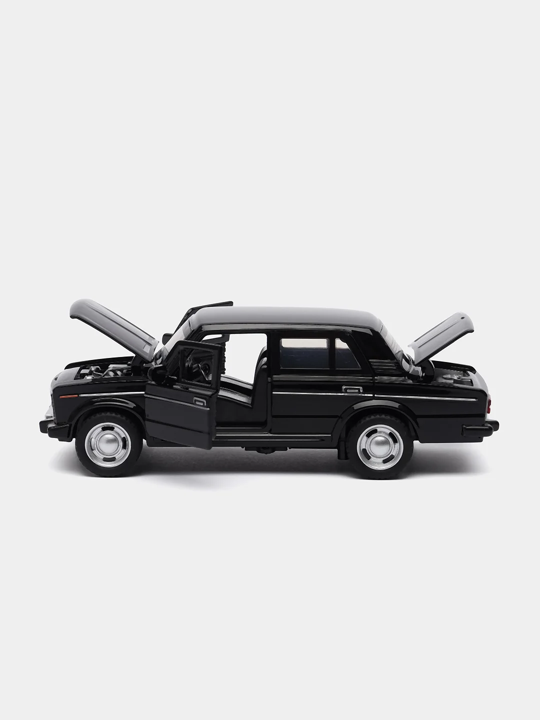 Черный металличсекая модель Класика Шестерка Семерка 1:32 Diecast replica