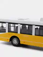 Желтый троллейбус металлическая модель 1:32 8021