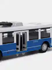 Синий троллейбус металлическая модель 1:32 8021