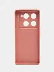 Пудровый чехол для Infinix Note 40, Infinix Note 40 Pro Plus 5G (Инфиникс Ноут 40 Про ) с защитой