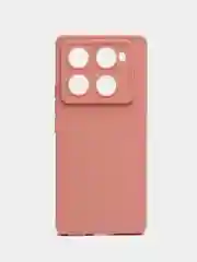 Пудровый чехол для Infinix Note 40, Infinix Note 40 Pro Plus 5G (Инфиникс Ноут 40 Про ) с защитой