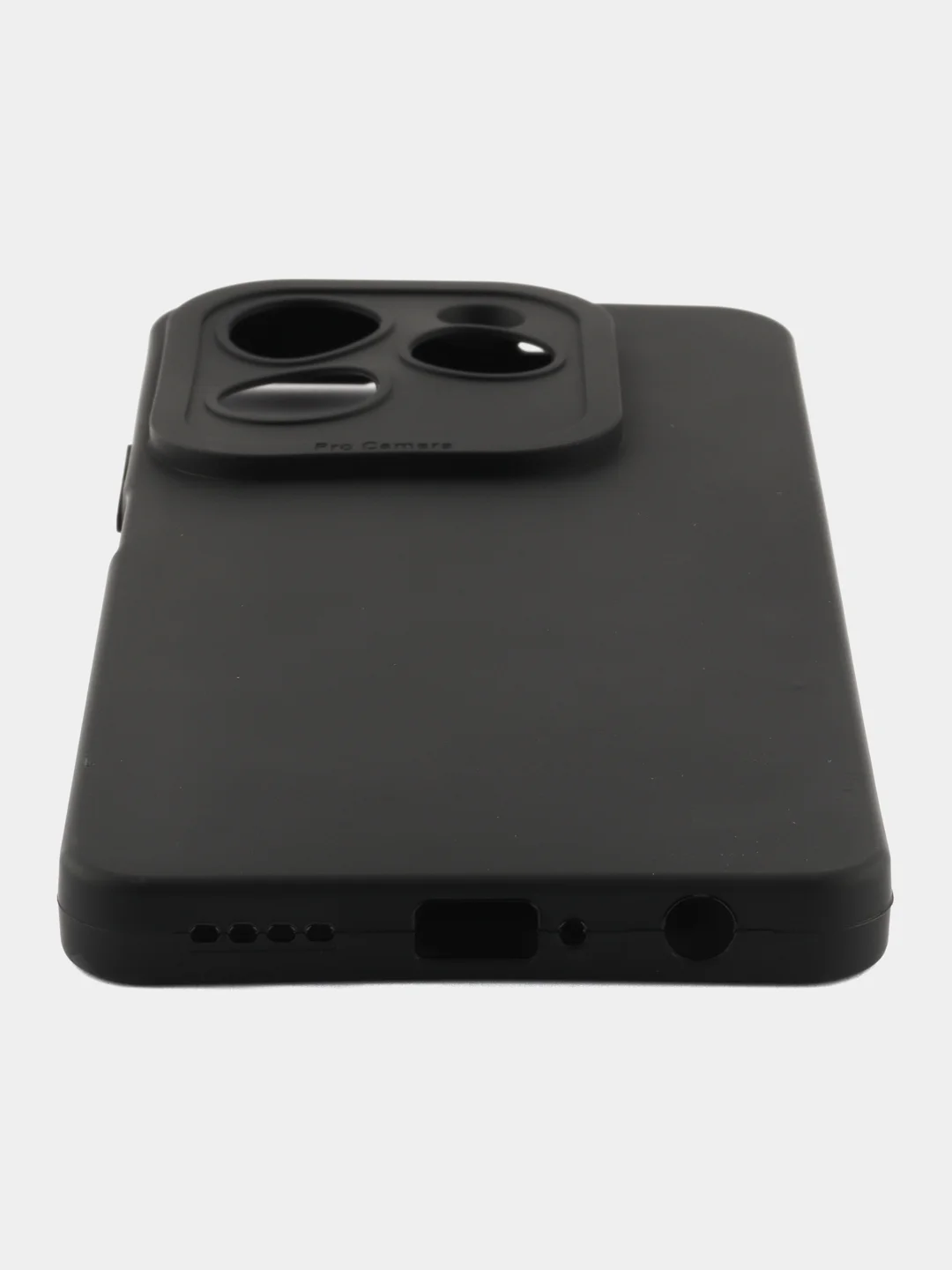 Черный чехол для Infinix Hot 40,  Hot 40 Pro, Spark 20 Pro (Инфиникс спарк 20 про), с защитой