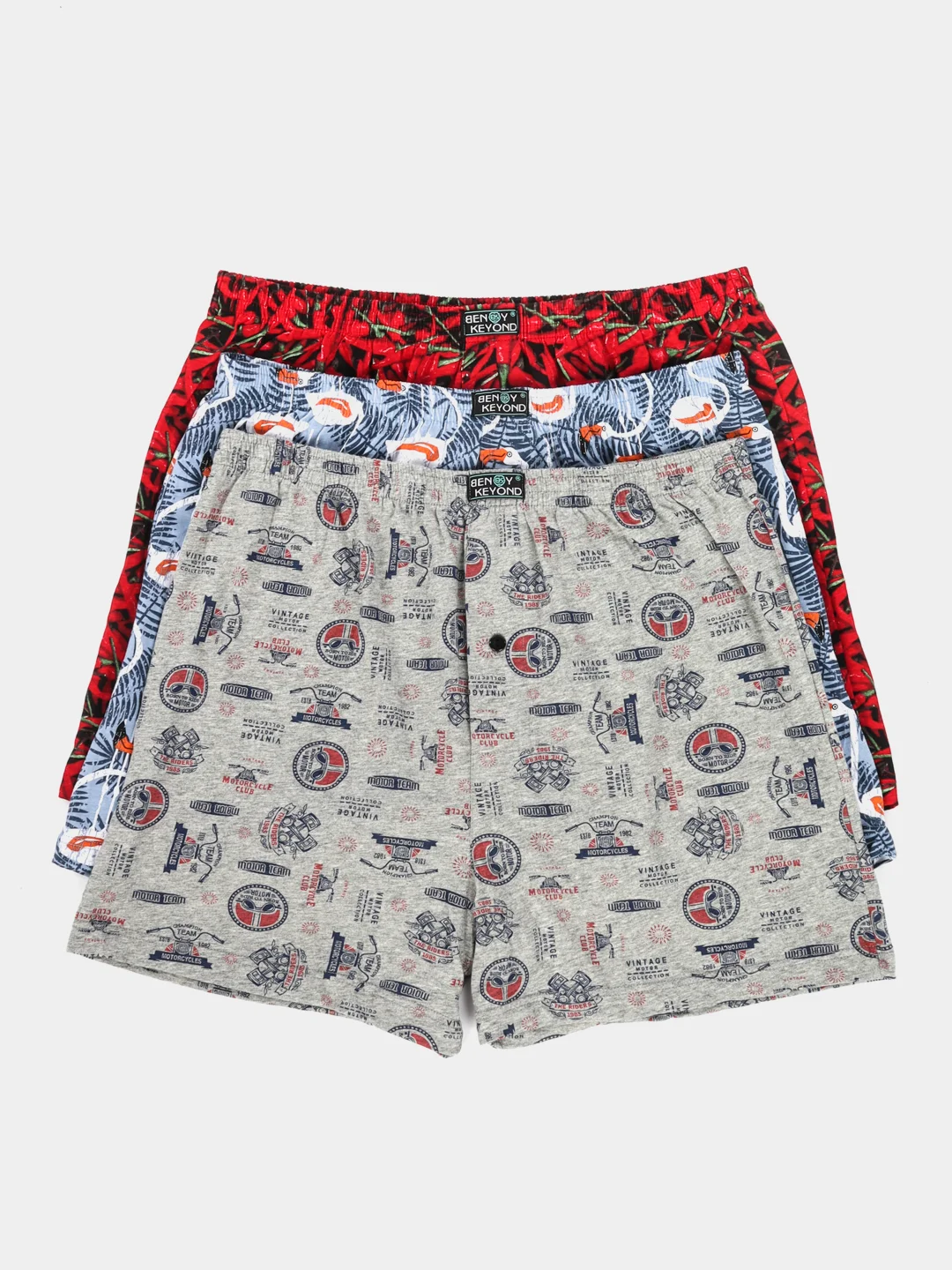 Серый меланж комплект мужских трусов IzyWear , 3шт