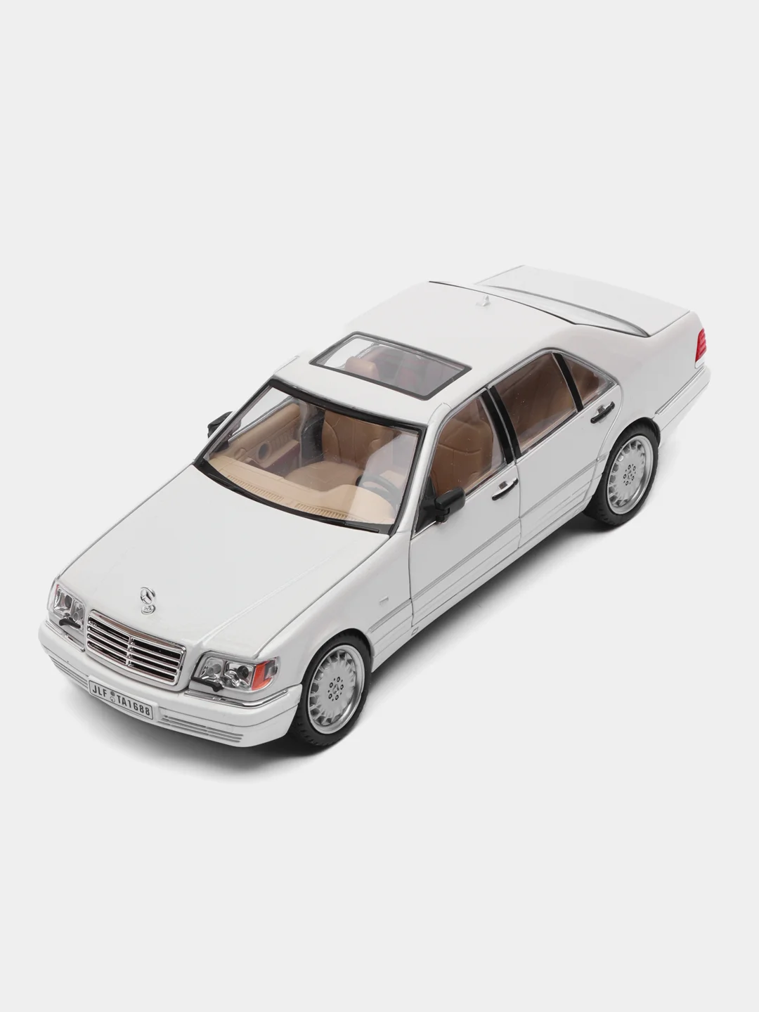Белый масштабная металлическая модель авто 1:24 MERCEDES-BENZ W140