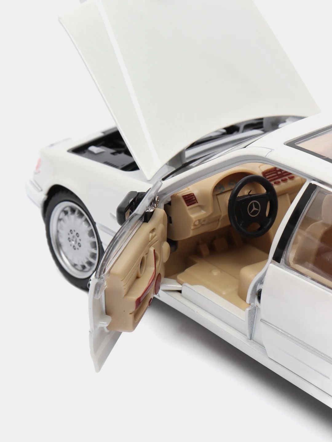 Белый масштабная металлическая модель авто 1:24 MERCEDES-BENZ W140