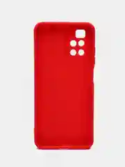 Красный чехол для Xiaomi Redmi 10 2022 4G (Сяоми Редми 10 4G), противоударный, с защитой камеры