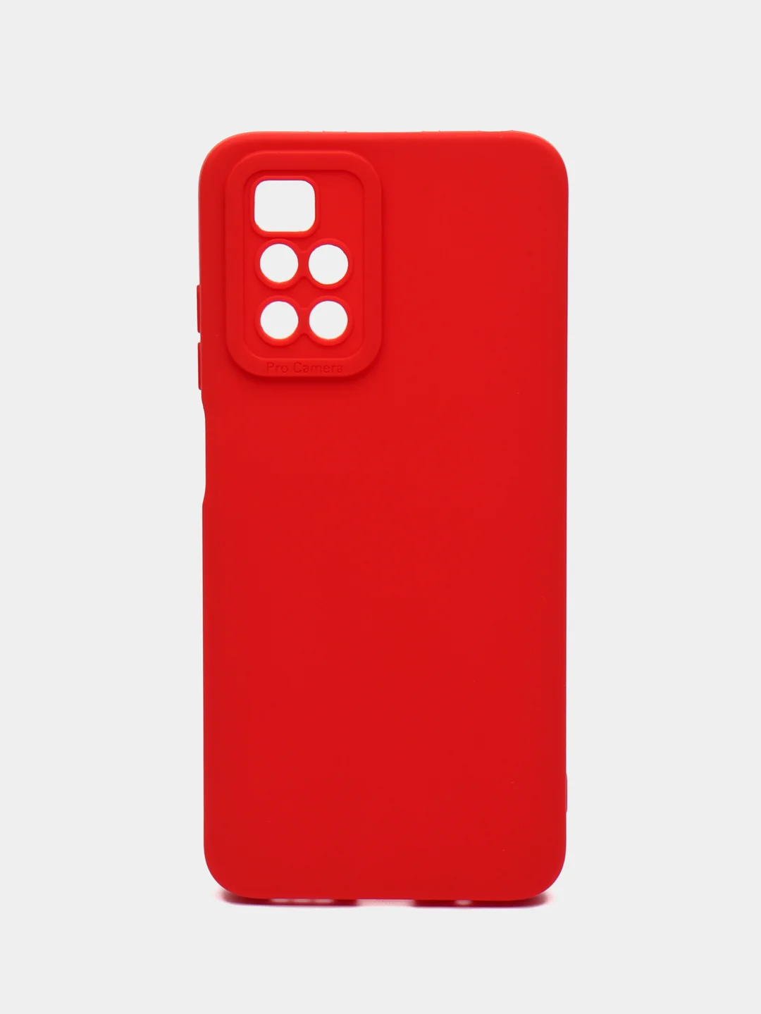 Красный чехол для Xiaomi Redmi 10 2022 4G (Сяоми Редми 10 4G), противоударный, с защитой камеры