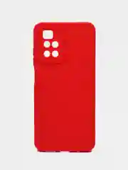 Красный чехол для Xiaomi Redmi 10 2022 4G (Сяоми Редми 10 4G), противоударный, с защитой камеры