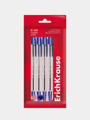 Ручка шариковая ErichKrause R-301 Stick Classic, 1.0 мм, синий, 8 штук