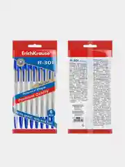 Ручка шариковая ErichKrause R-301 Stick Classic, 1.0 мм, синий, 8 штук