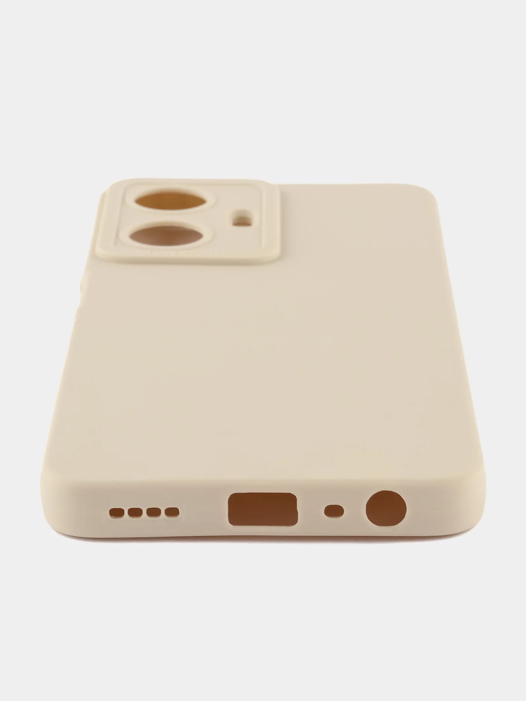 Молочный чехол для Realme C55 4G, Реалми С55 4 джи противоударный, с защитой камеры