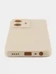 Молочный чехол для Realme C55 4G, Реалми С55 4 джи противоударный, с защитой камеры