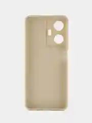 Молочный чехол для Realme C55 4G, Реалми С55 4 джи противоударный, с защитой камеры