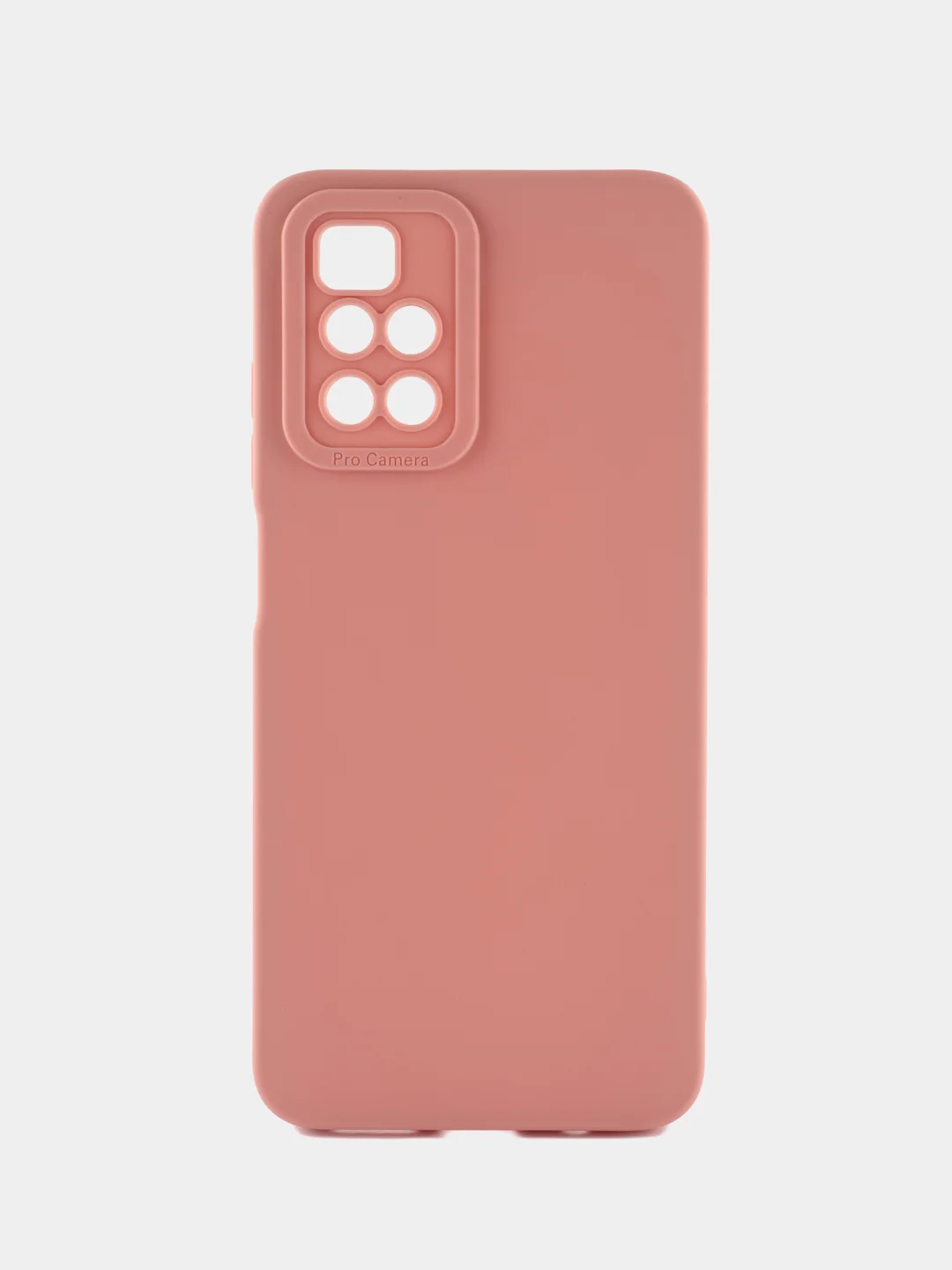 Пудровый чехол для Xiaomi Redmi 10 2022 4G (Сяоми Редми 10 4G), противоударный, с защитой камеры
