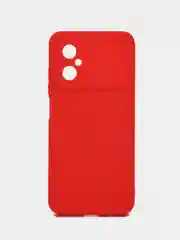 Красный чехол для Xiaomi Poco M4 5G / Poco M5, Поко М4 5джи, противоударный, с защитой камеры