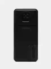 Черный power Bank, повербанк 10000 мАч с индикатором заряда, 2 USB разъема для зарядки