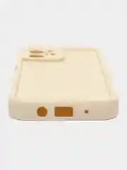 Молочный чехол для HUAWEI nova Y61 (Хуавей Нова у61), противоударный, с бортиками