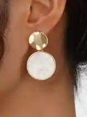 Бежевый серьги женские, разные виды, серьги-кольца