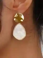 Белый серьги женские, разные виды, серьги-кольца