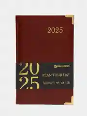 Ежедневник датированный 2025 Brauberg, планер планинг записная книжка А5, под кожу